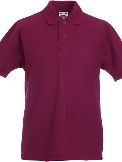 Fruit of the Loom Kids 65/35 Polo Detské piqué polo 16.3417 bordová