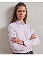 PR 338 Oxford pruhovaná halenka s dlouhým rukávem model 22483468 - Premier PR 338 Oxford pruhovaná halenka s dlouhým rukávem model 22483468 - Premier