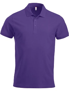 Classic S/S Pánské piqué polo z těžké bavlny bright lilac model 22457189 - Clique
