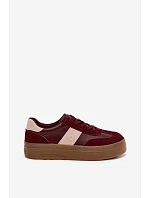 Dámské tenisky na platformě Big Star model 22185472 Bordó - Big Star Shoes