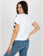 Bluzka RV BZ model 18547375 biało czarny - FPrice Bluzka RV BZ model 18547375 biało czarny - FPrice