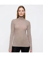 Dámsky rolák Beauty Layers Top LSL Turtleneck 04 - BROWN - beige M003 - TRIUMPH