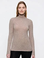 Dámsky rolák Beauty Layers Top LSL Turtleneck 04 - BROWN - beige M003 - TRIUMPH