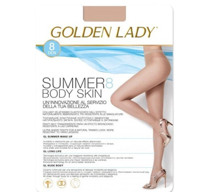 Dámske pančuchové nohavice Golden Lady Summer Body Skin 8 deň 5-XL