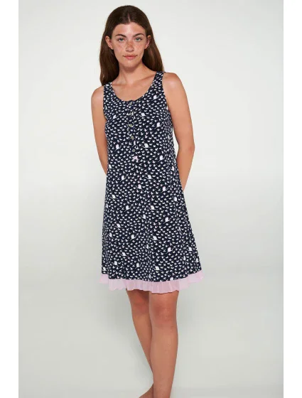 Noční košile s knoflíkovou légou model 19696363 - Vamp