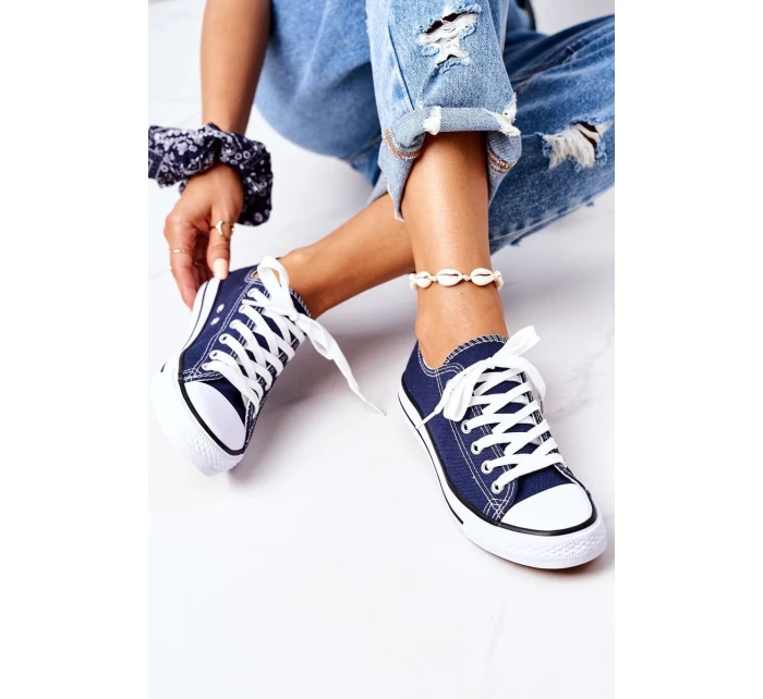 Dámské Klasické Tenisky Tmavě Modré model 21558092 - Boto Dámské Klasické Tenisky Tmavě Modré model 21558092 - Boto