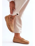 Damskie Zamszowe Mokasyny Camel Lenvie Damskie Zamszowe Mokasyny Camel Lenvie