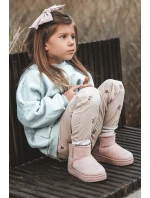 Dziecięce Śniegowce Ocieplane Na Suwak Różowe Big Star MM374101