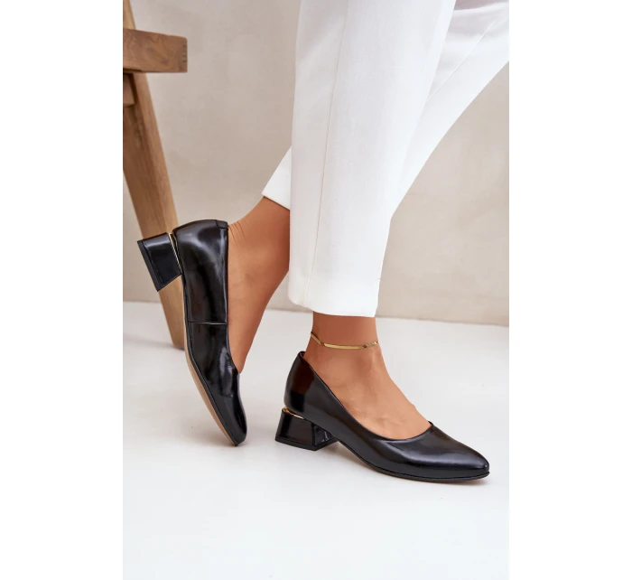 Kožené Lodičky Lewski model 21682441 Černé - Boto