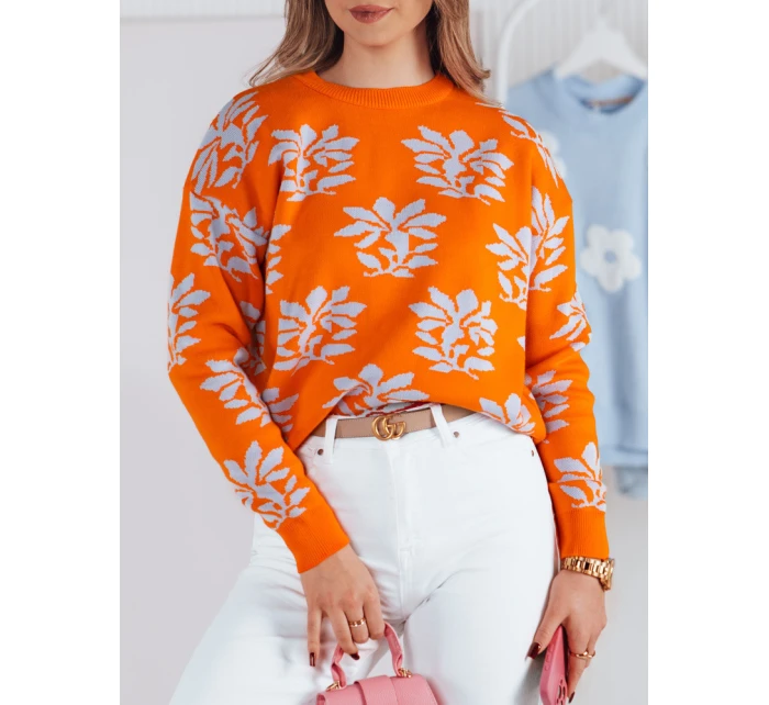 SWEET BUNNY dámsky sveter oranžový FashionStreet MY2281