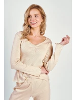 Dámské pyžamo Vicky model 20318536 dł/r SXL Z25 - Taro