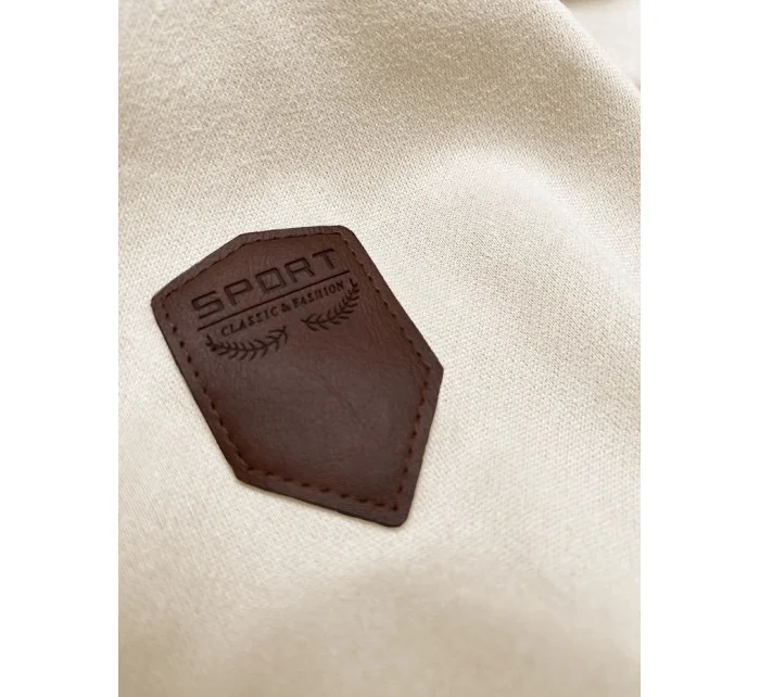 Béžová dámská mikina s kapucí model 20102156 - 6&8 Fashion