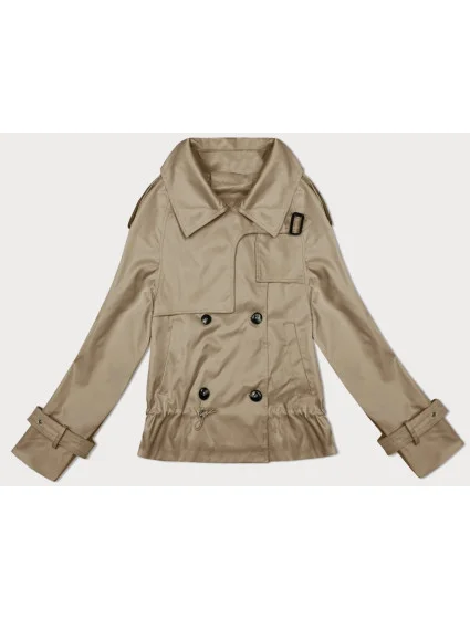 Tmavobéžové sako s podšívkou a klopami (1802#-5) Tmavobéžové sako s podšívkou a klopami (1802#-5)