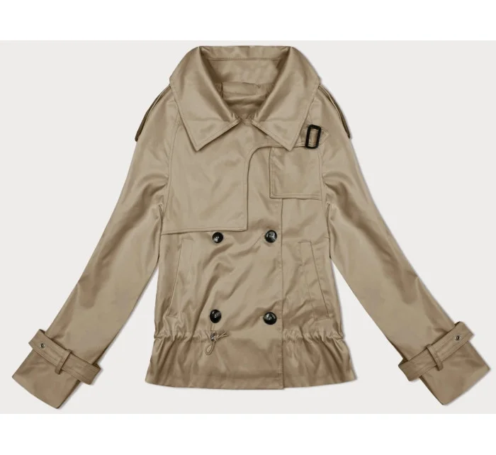 Tmavobéžové sako s podšívkou a klopami (1802#-5) Tmavobéžové sako s podšívkou a klopami (1802#-5)