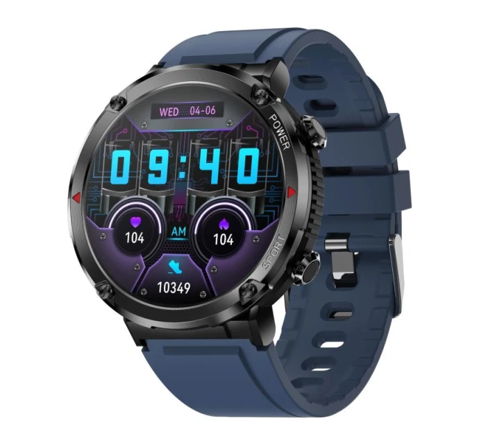 Chytré hodinky + modrý silikonový řemínek model 21805489 - Gravity Chytré hodinky + modrý silikonový řemínek model 21805489 - Gravity