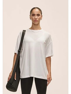 Dámske tričko Casall Oversized Cotton Blend Tee, biele