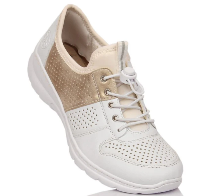 Pohodlná poltopánka Rieker W L3254-80 biela