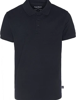 Pánské piqué polo z těžké bavlny 74.0 black model 22413024 - Pure Waste