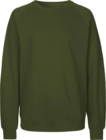 Neutral O 63001 Unisexová mikina s raglánovými rukávmi z bio bavlny 77.6301 military Neutral O 63001 Unisexová mikina s raglánovými rukávmi z bio bavlny 77.6301 military
