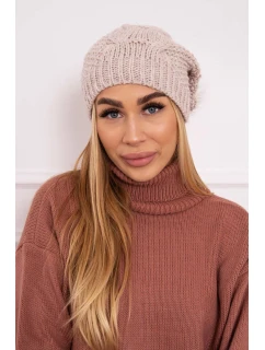 Fleecová čepice  béžová model 18750505 - K-Fashion