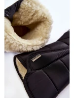 Damskie Śniegowce Na Rzep Progress PROGJ-22-128 Czarne