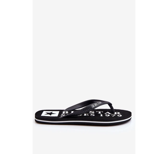Pánské lehké žabky Big Star model 21610677 Černá - Big Star Shoes