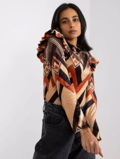 Blúzka DHJ BZ 6533C 1.81P čierna a béžová