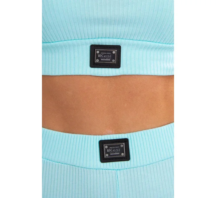 Pruhovaný top set model 20686778 mátový - Kesi