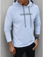 Pánska sivá mikina FashionStreet BX5456 Pánska sivá mikina FashionStreet BX5456