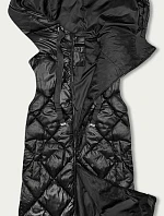 Dámske prešívané tričko bez rukávov čierne (YP-22069-1)