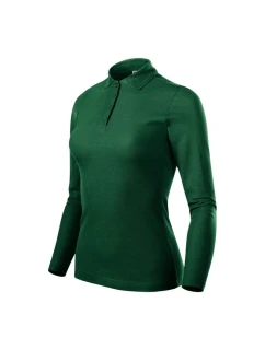 Tmavo zelené polo tričko Malfini Pique Polo LS W MLI-231D3
