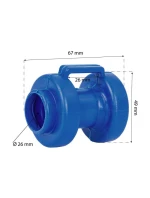 TRAMPOLÍNA TYČ HRÍBOVÁ ČIAPKA MODRÁ 1KS TRAMPOLÍNA TYČ HRÍBOVÁ ČIAPKA MODRÁ 1KS