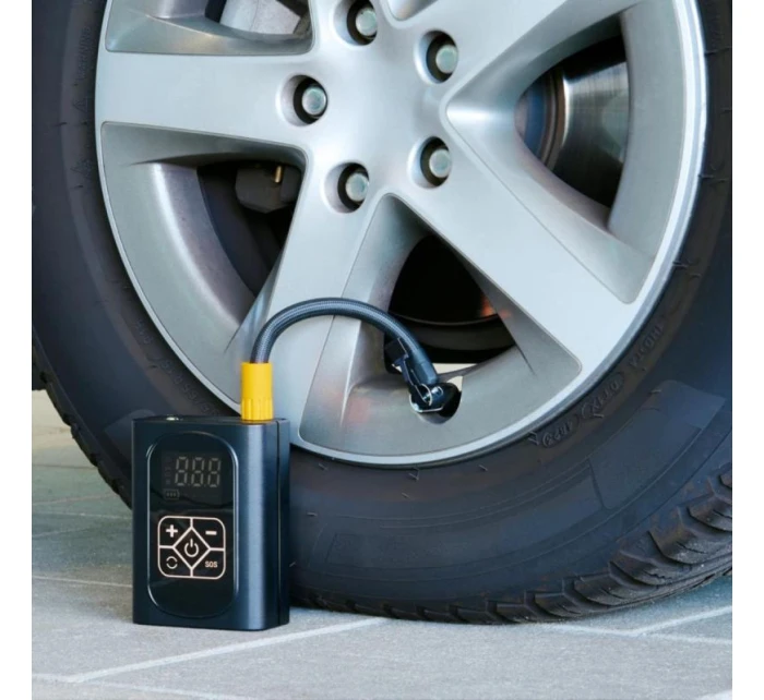 KOMPRESOR DO AUTA DUNLOP 150 PSI DIGITÁLNY KOMPRESOR S FUNKCIOU POWERBANK