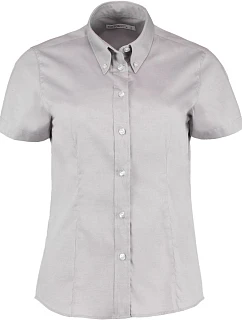 KK 701 Halenka Oxford s krátkým rukávem silver grey model 22420395 - Kustom Kit