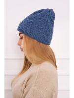 K204 džínsová fleecová čiapka so šiltom