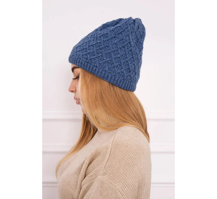 K204 džínsová fleecová čiapka so šiltom