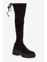Dámské semišové boty Černá model 21593733 - Boto