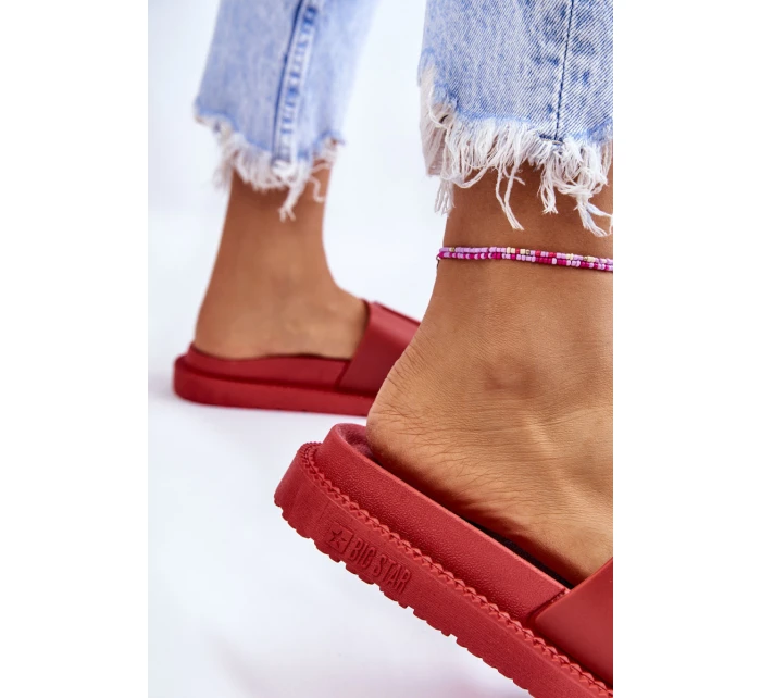 Damskie Klapki Big Star LL274430 Czerwone Damskie Klapki Big Star LL274430 Czerwone