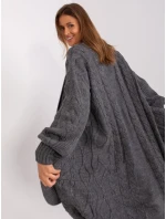 Kardigán BA SW 8032 1.06P tmavo sivý