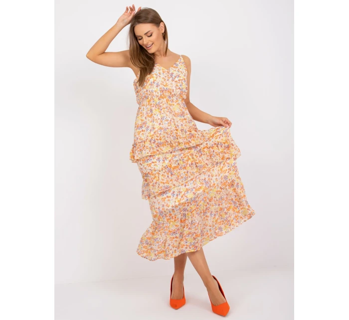 Dámské šaty EM SK model 17507067 jasně oranžové - FPrice Dámské šaty EM SK model 17507067 jasně oranžové - FPrice