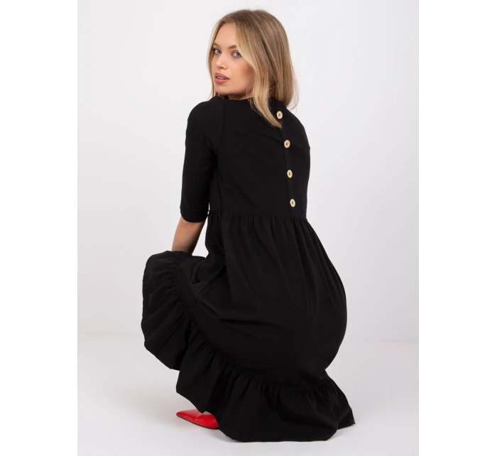 Šaty RV SK model 17047303 černá - FPrice Šaty RV SK model 17047303 černá - FPrice