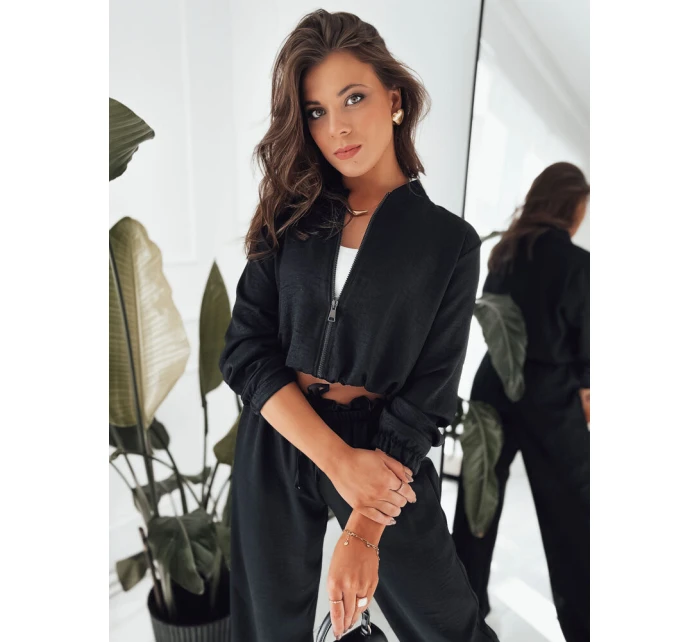 Dámska bunda bomber MADDIE black FashionStreet RY2318 Dámska bunda bomber MADDIE black FashionStreet RY2318