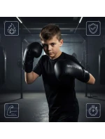 Tréninkové boxerské rukavice 4 model 22129755 suchý zip, PU - Meteor