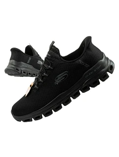 Pánske topánky Skechers Sneakers Glide-Step Pohodlné ľahké tenisky Slip-Ins black