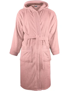 Bathrobe Župan s kapucí salmon model 22526786 - The One Towelling