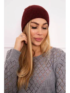 Tenká čiapka Oliwia K252 bordó