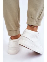 Dámské klasické vysoké tenisky Big Star model 21608900 bílé - Big Star Shoes Dámské klasické vysoké tenisky Big Star model 21608900 bílé - Big Star Shoes