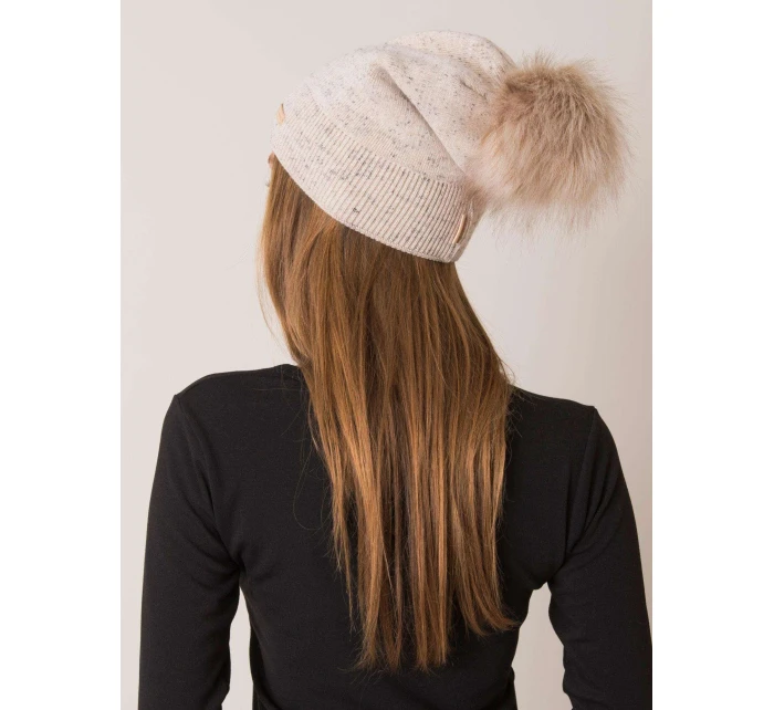 Dámská čepice model 14839420 béžová - FPrice
