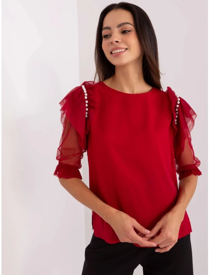 Blúzka LK BZ 506682.26P bordová - FPrise Blúzka LK BZ 506682.26P bordová - FPrise