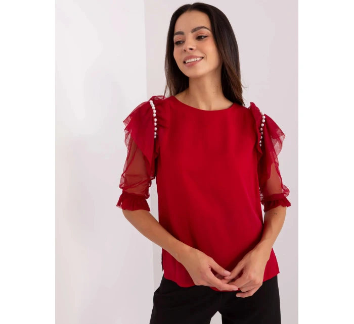 Blúzka LK BZ 506682.26P bordová - FPrise Blúzka LK BZ 506682.26P bordová - FPrise